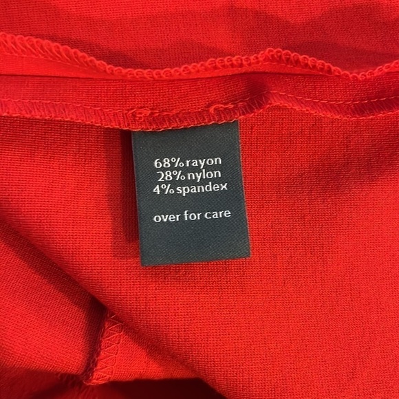 The Limited Collection Women’s Red Ponte Long Bell Sleeve Dress Plus Size 3X - Picture 9 of 10